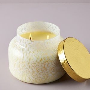 NEW Anthropologie Capri Blue Giant Confetti Candle In White